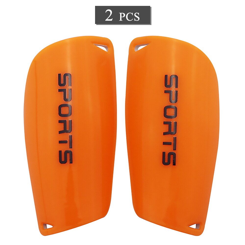 2 PCS Soccer Shin Guards Football Shin Protective Board PP + EVA Soccer Training Calf Protector Football Leg Pad: Orange  / L