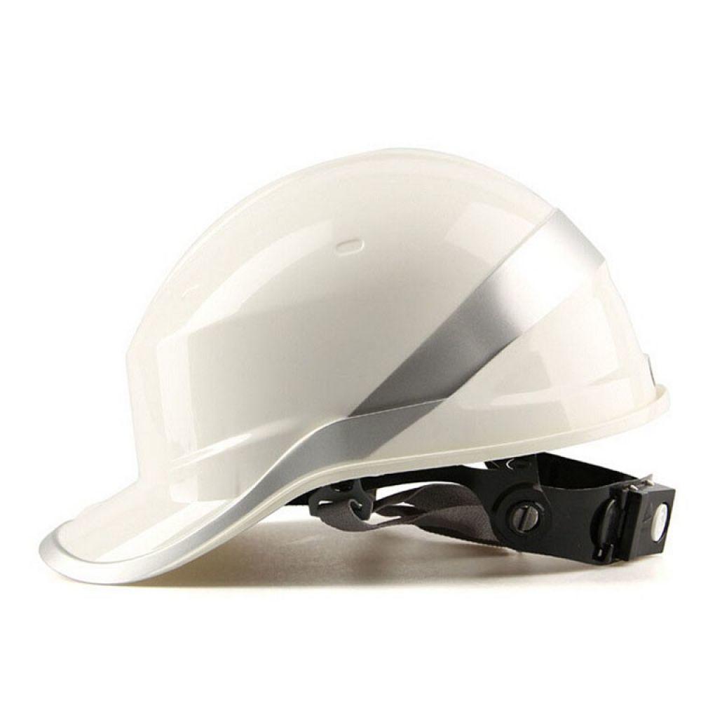 Outdoor Safety Helmet Hard Hat Work Cap Insulation Material With Phosphor Stripe Construction Site Insulating Protect Helmets: White