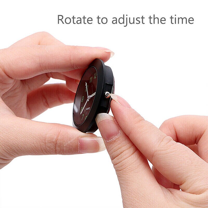 Mini Leucht Auto Armaturenbrett Luft entlüften Stock-Auf Zeit Uhr Quarz Analog Uhr