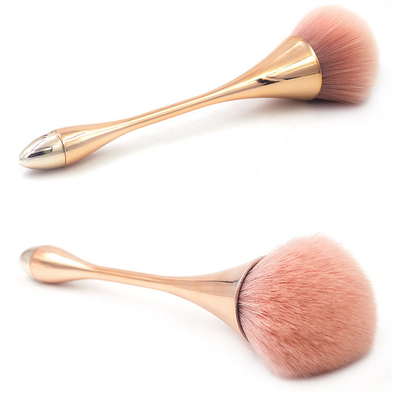 Grote Rose Gold Foundation Powder Blush Brush Cosmetische Zachte Gezicht Make-Up Gezicht Borstel Professionele Make Up Brush Beauty Tool TXTB1