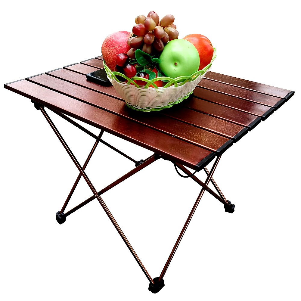 Camping Folding Table Aluminum Alloy Portable BBQ Desk Foldable Outdoor Dinner Desk High Strength Aluminum Alloy For Garden