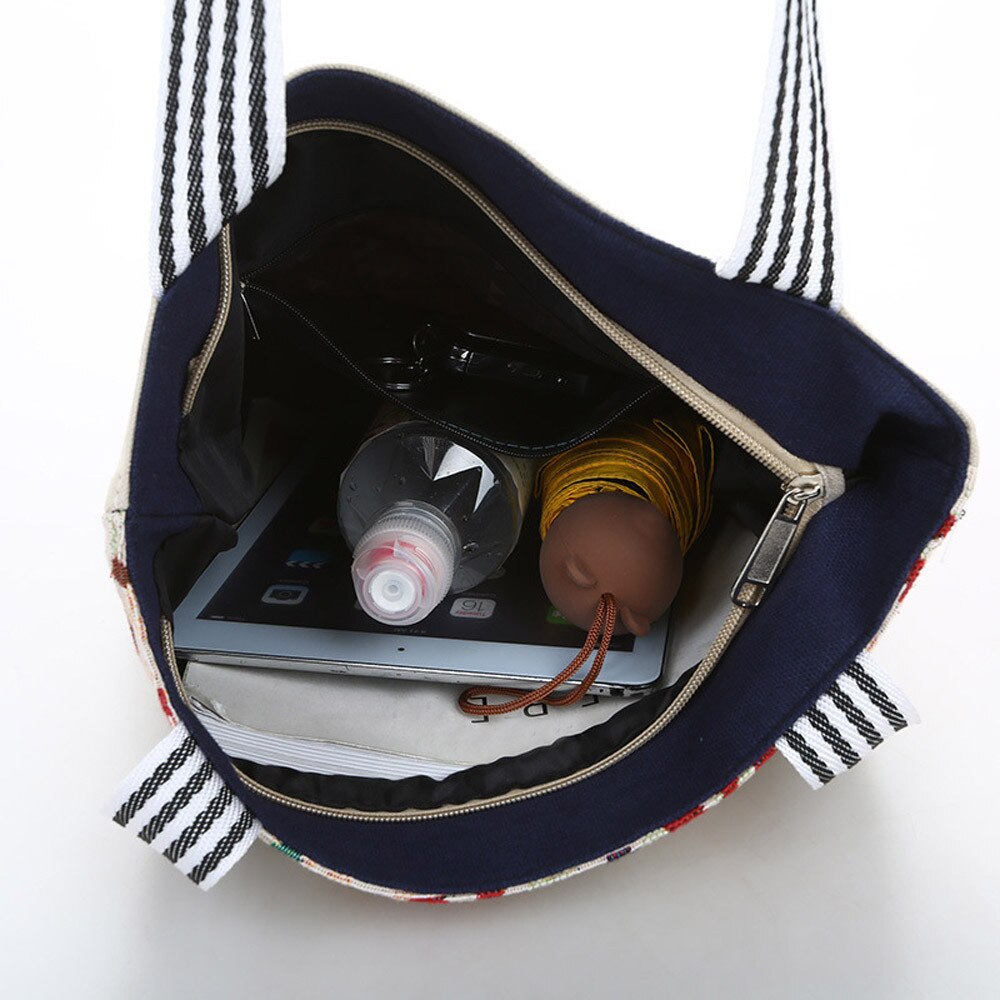 Bolso grande de lona con estampado de búho para mujer, bolsa de mano de tela, de viaje, Eco, reutilizable, para hombro