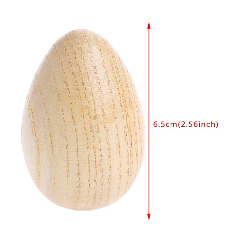 Naturtro 1pc treslagverk musikalske egg maracas shakers barn barn leker morsomme gaver ramadan festival
