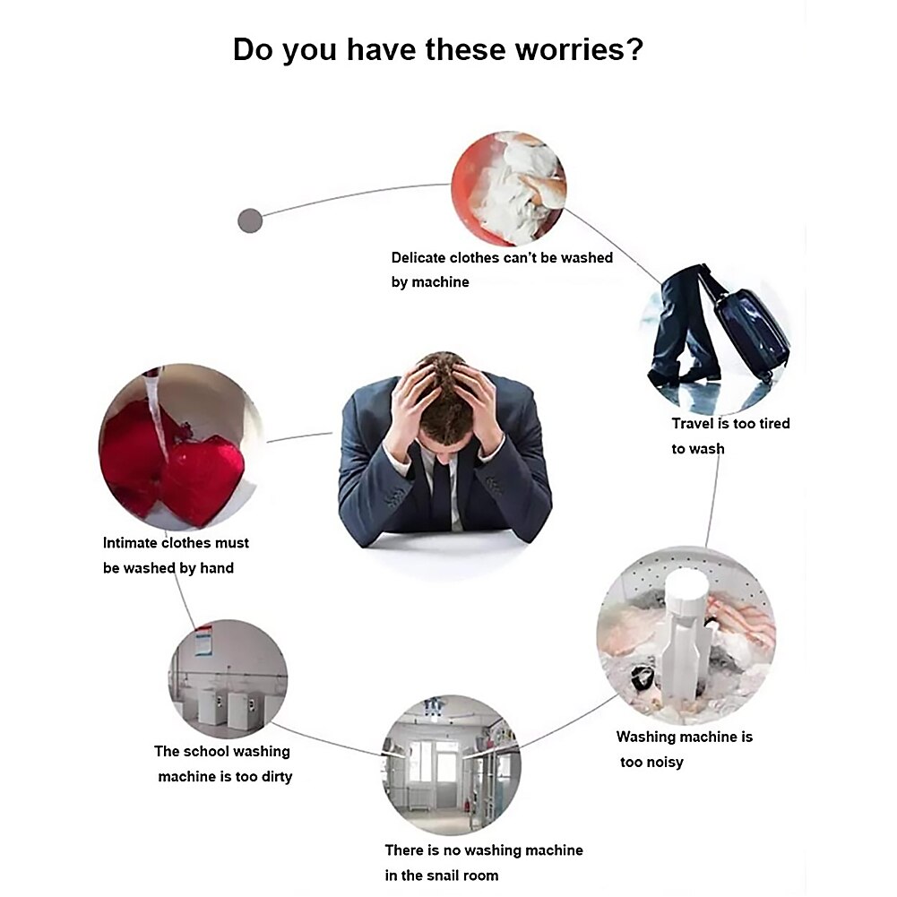 Turbines Washer Convenient Laundry Travel Mini Laundry Clothes Cleaner Portable Ultrasonic Turbine Washing Machine