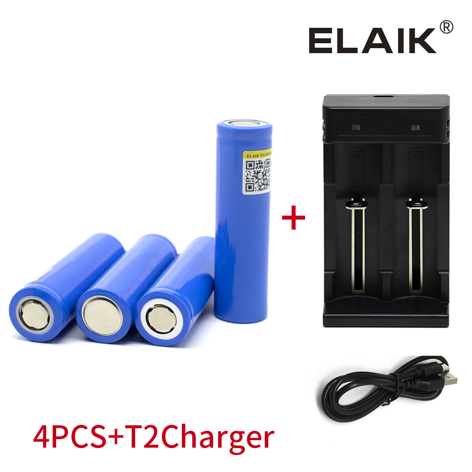 18650 1300 mah power lithium battery 3.7 V strong light flashlight rechargeable battery 1-10pcs batteries include charger set: Pink