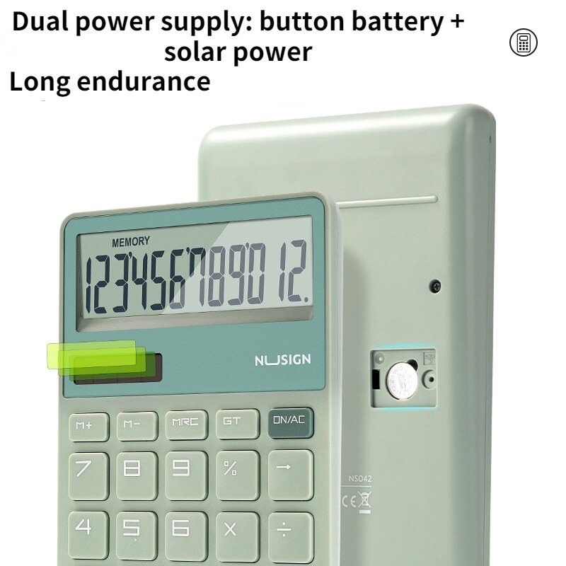 NS042 Mini Desktop Computer Calculator Office Portable Student Solar Multifunctional калькулятор