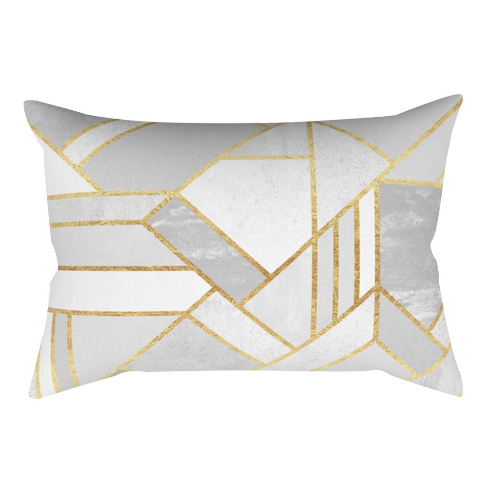 Geometrische streep rechthoekige kussensloop knuffel kussenhoes 30*50 cm woondecoratie slaapkamer woonkamer stijlvol: K