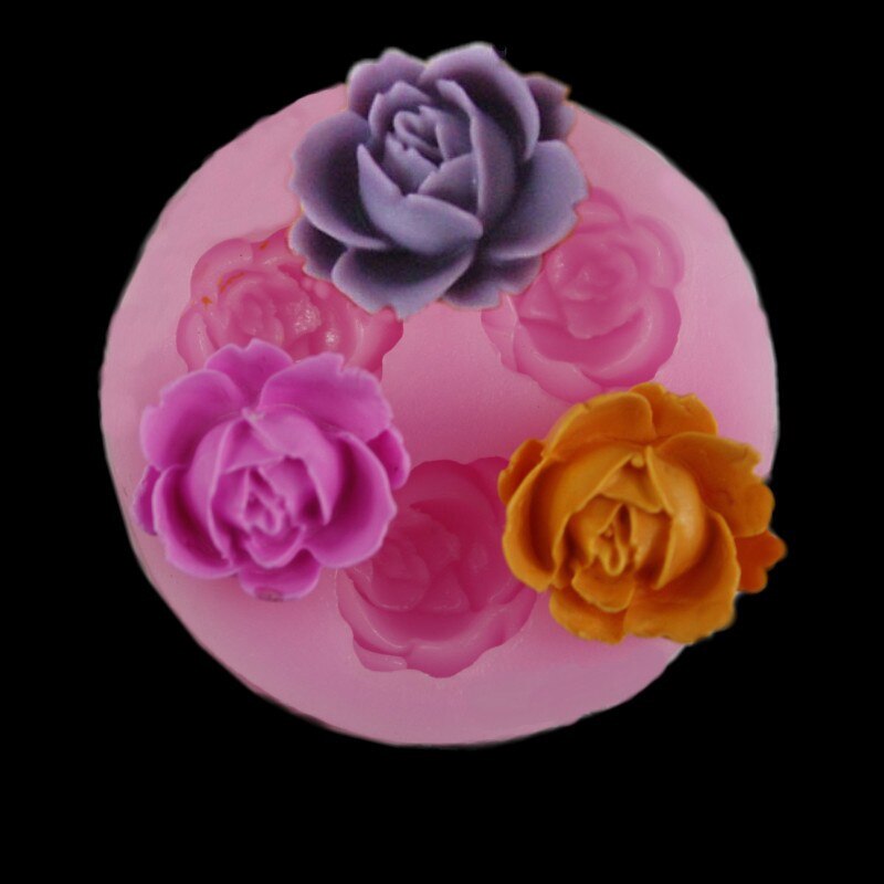 Stamen Heart Flower Veiner Silicone Mold Fondant Sugarcraft Gumpaste Resin Clay Water Paper Cake Decorating Tools: C