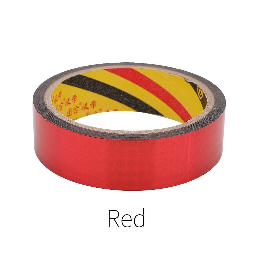 Warning Tape 25mm Decoration Office Sticky Paper Marking Tape Multifunctional 6 Color Stationery Protection Decorative Tape: Red