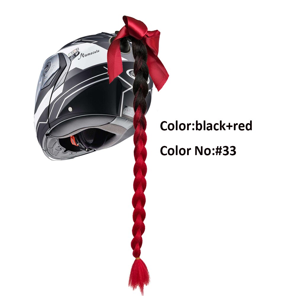 Helmet Braid Motorcycle Motorbike Woman Helmet Braids Twist Sucker Braids for Helmet: 6