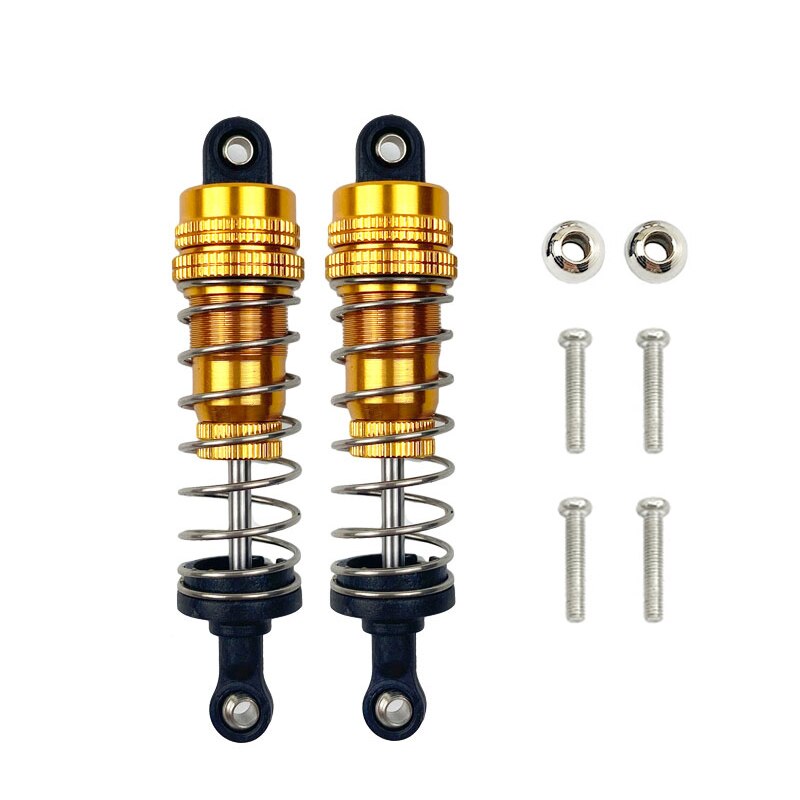 Amortiguador lleno de aceite de Metal para coche RC, delantero y trasero Universal para WLtoy 1/14 144001 1316 Piezas de camiones de curso corto de pista: Gris claro