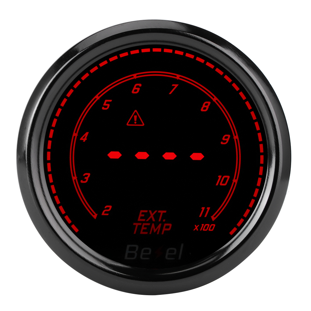 2in/52mm LED Universal Car Exhaust Gas Temperature Gauge 7 Colors Ext Temp Meter EGT Gauge