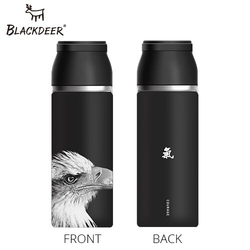 Blackdeer Buitensporten Fles Thermos Beker Met Handvat Dubbele Laag 316 Roestvrij Seel Pixel Dier 3D Thee Water Thermoskan: eagle