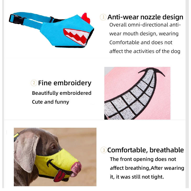 Nylon Leuke Grote Kleine Honden Snuit Voor Puppy Dier Anti Barking Bitting Kauwen Beschermende Outdoor Poedel Huisdier Accessoire Product