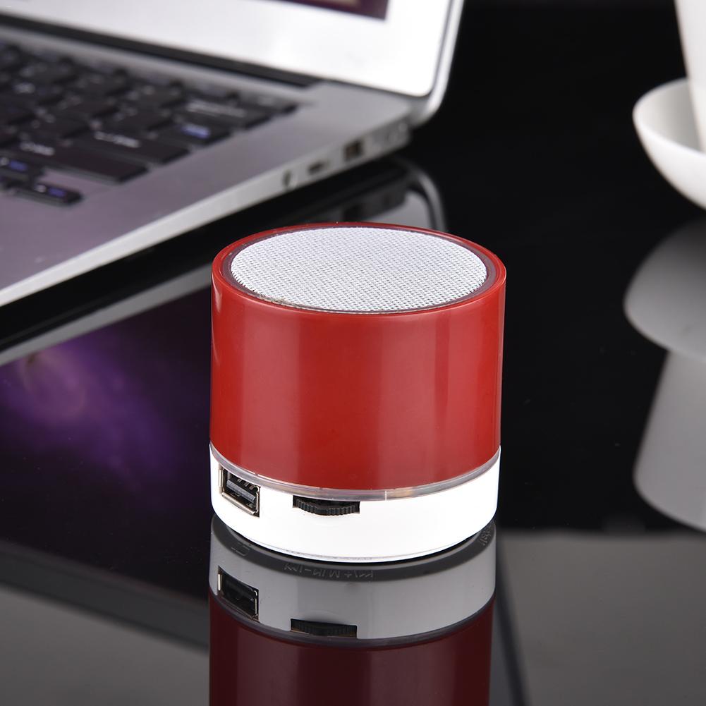 S10 Stereo Bluetooth Speaker Ondersteuning U Disk TF Card Universele Mobiele Telefoon Muziek Mini Draadloze Outdoor Draagbare Woofer Subwoofer: Red