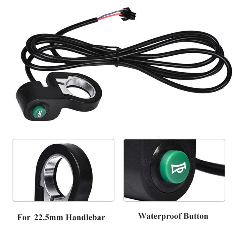 Timbre de bicicleta con botón de interruptor de señal, accesorios para bicicleta, llamada de moto, claxon de bicicleta, timbre eléctrico resistente al agua