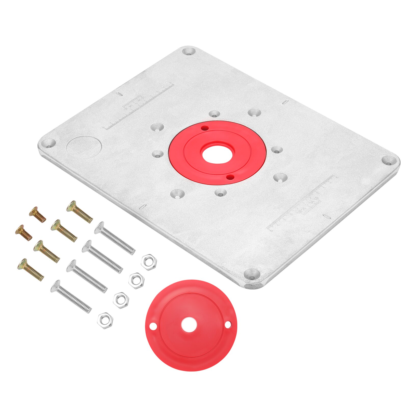 Trimmen Machine Flip Panel Houtbewerking Frezen Flip Boord Houtbewerking Router Tafel Insert Plaat Houtbewerking Gereedschap: Silver