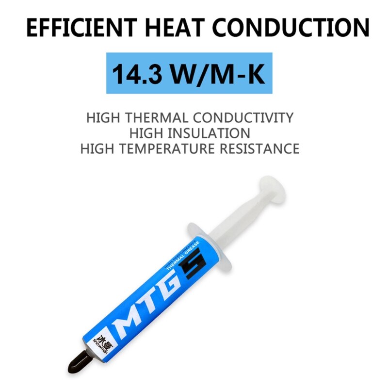 MTG5 / MTG10 CPU GPU Thermal Paste Heatsink Paste High Performance Thermal Compound for All Coolers High Durability