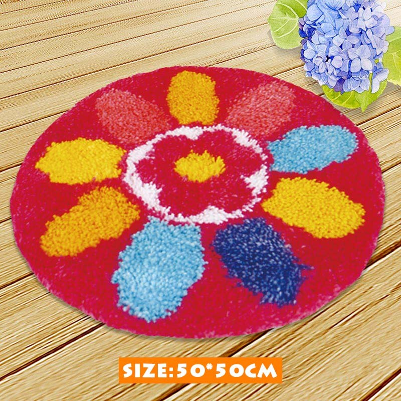 Chats mignons kits de point de croix loquet crochet tapis kits broderie escalier tapis tapis point fils tapis broderie fil pour tricoter: AZD027