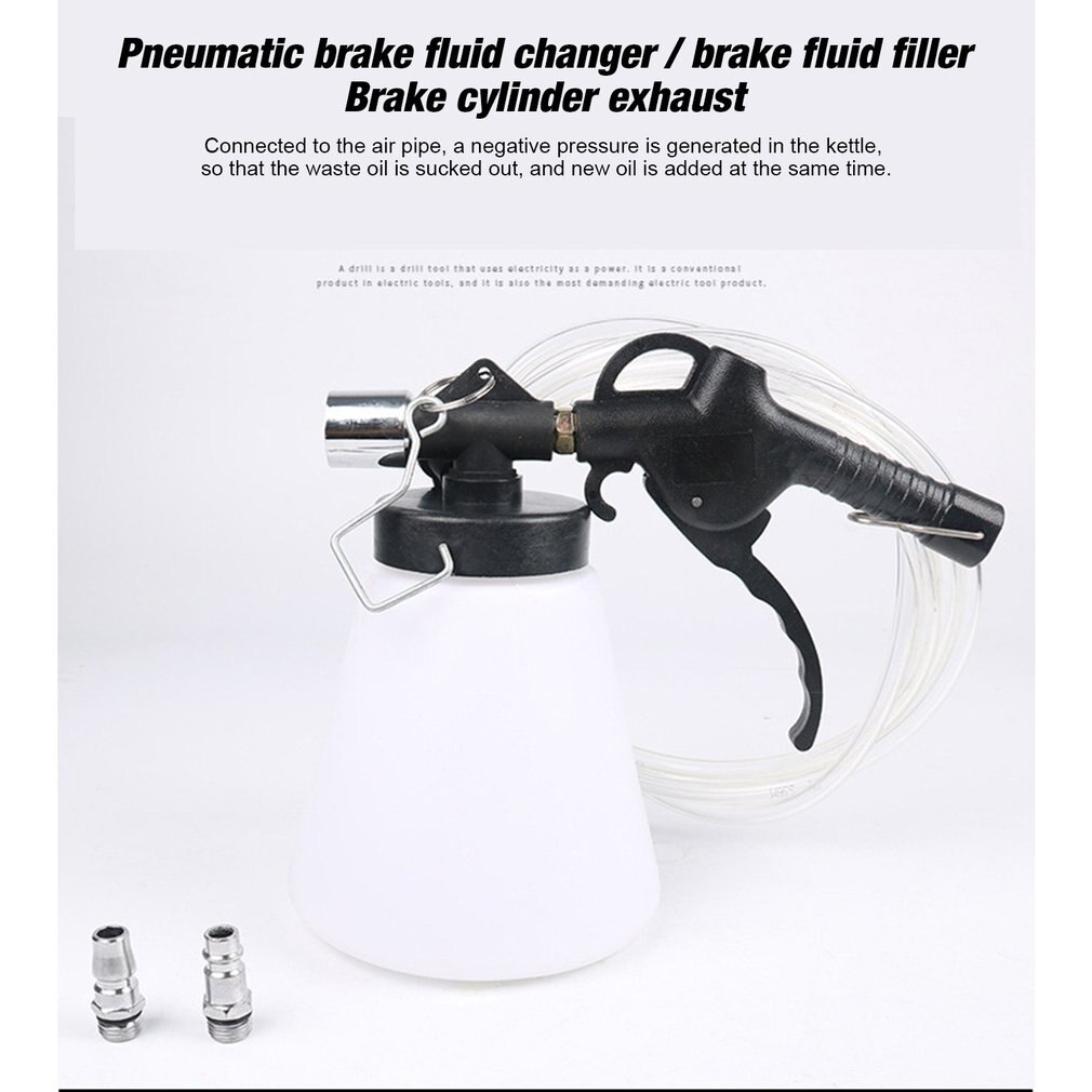 Pneumatic Brake Oil Changer Brake Fluid Replacement Injector Brake Oil Deflation Machine Pneumatic Vacuum Bleeder Tool