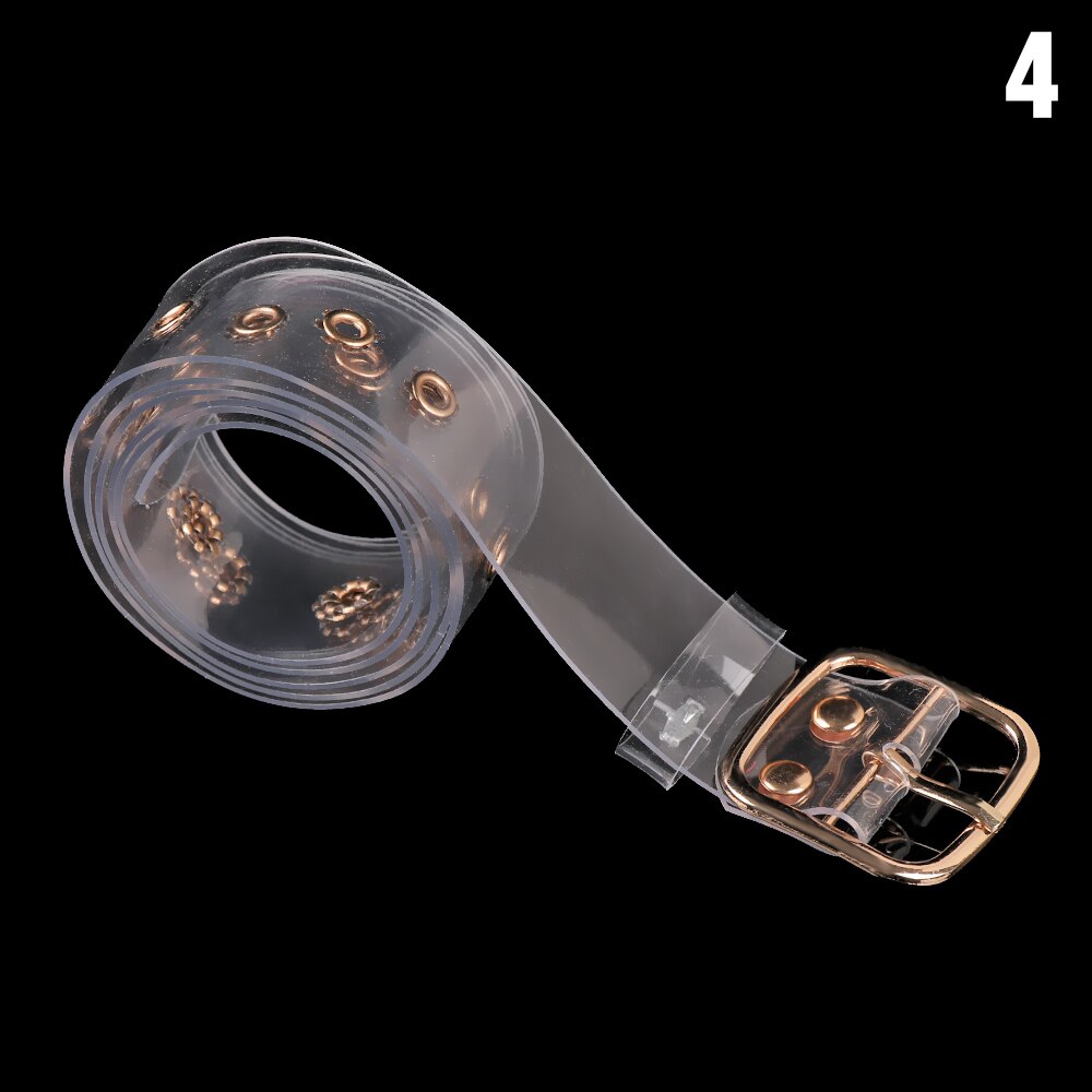 Clear Belt Diamond Pearl Waist Belts Versatile PVC Transparent Plastic Waist Strap Adjustable Decorative Waistband: 3.2 cm -04