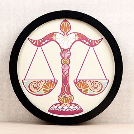 Round Wooden Picture Frames Wall Hanging Wood Picture Holder Wall Mounted Photo Frame Round Photos Decor: Black photo frame / 12 inch