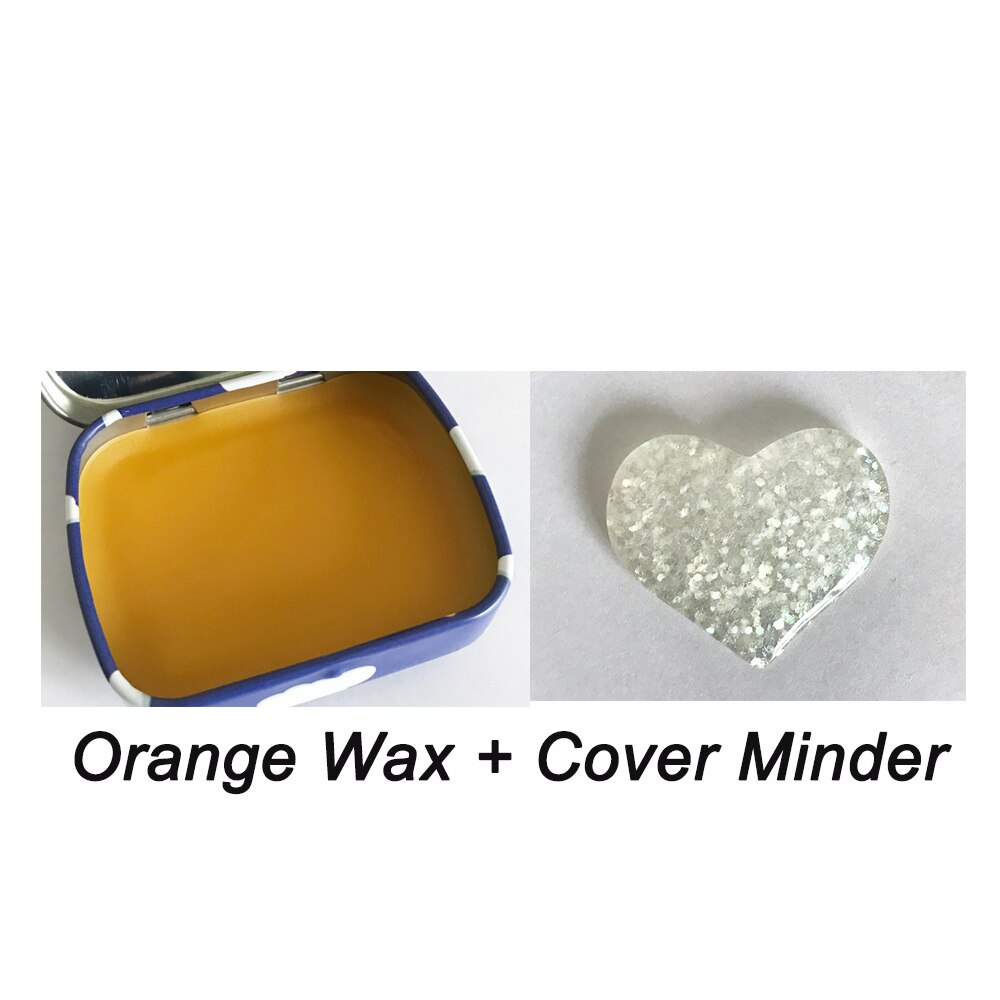 Sticky Wax in Tins for Diamond Painting DIY 5D Painting Clay with Cover Minder Keep Your Paper Cover, Sticky Wax Cover Minder: orange