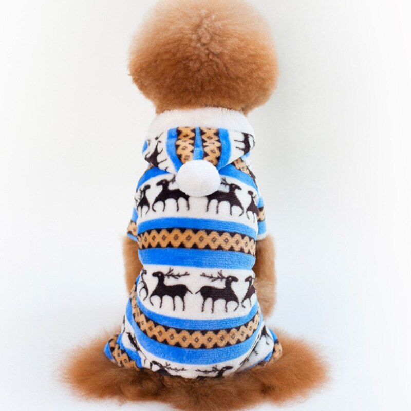 Pet Dog Warm Clothes Puppy Jumpsuit Hoodie Coat Doggy Apparel Keep Warm Dog Clothes Pet Clothes Hoodie Coral Hair