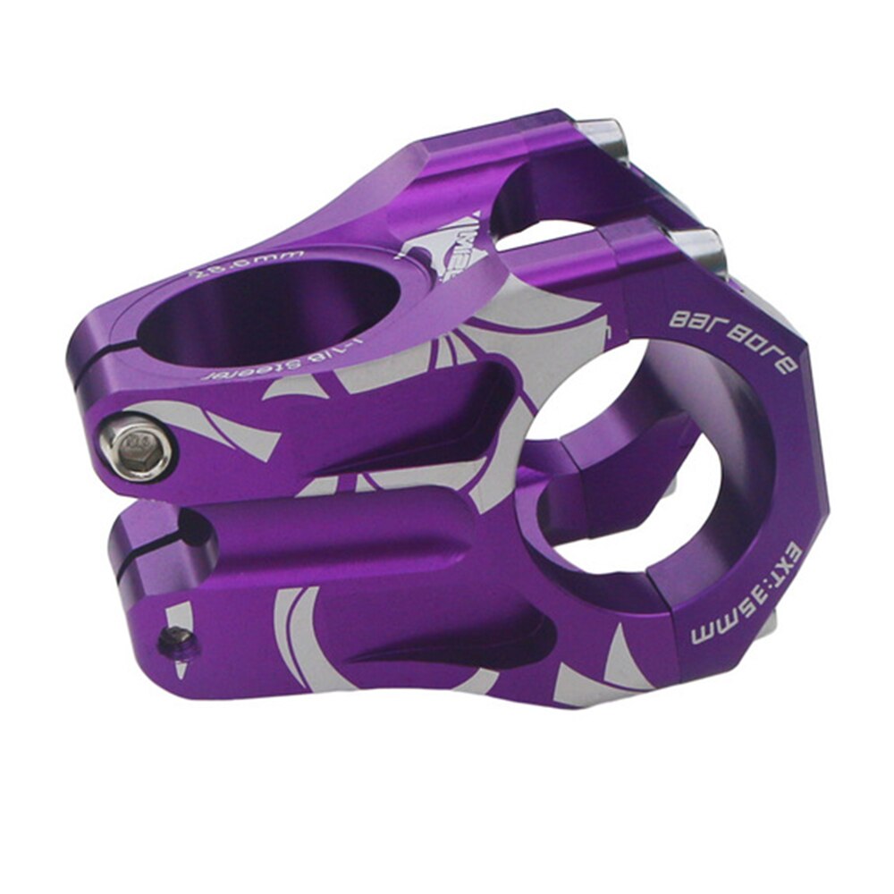 Mountain Bike Hollow Stem Aluminum Hollow Stem Fitting 31.8mm Road Bike Speed Short Stem Folding Bike Stem Bike Fork Stem: Purple