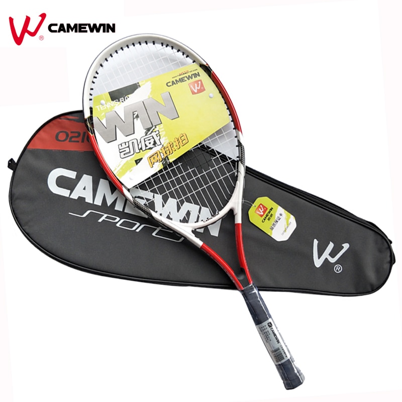 1 Stuk Aluminium Tennisracket CAMEWIN Brand Tennisracket met Tas Voor Mannen en Vrouwen (kleur: zwart Rood)