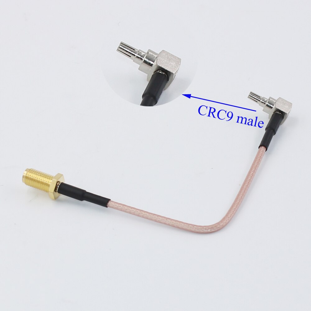 2 stk / lot antenne adapter kabel sma hun til  ts9 crc 9 han grisehale forlængerkabel til 3g 4g huawei router modem zte antenne