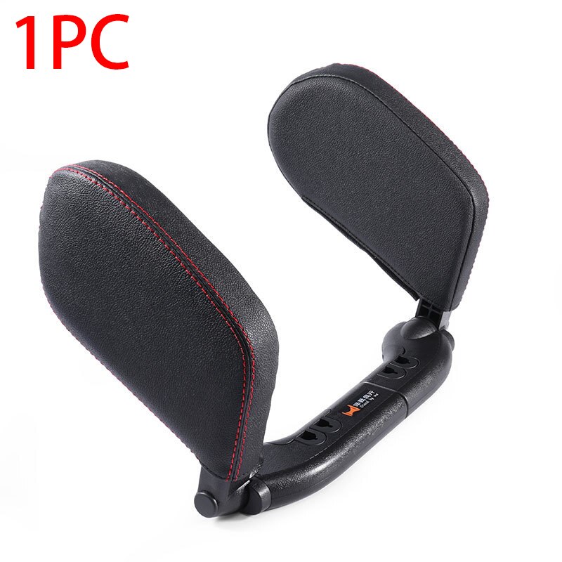 Auto Hoofdsteun Kussen Nek Kussen Reizen Rest Seat Kussen Ondersteuning Oplossing Voor Kinderen Kussen En Volwassenen Auto Seat Hoofd Auto kussen: 1pc Black Red