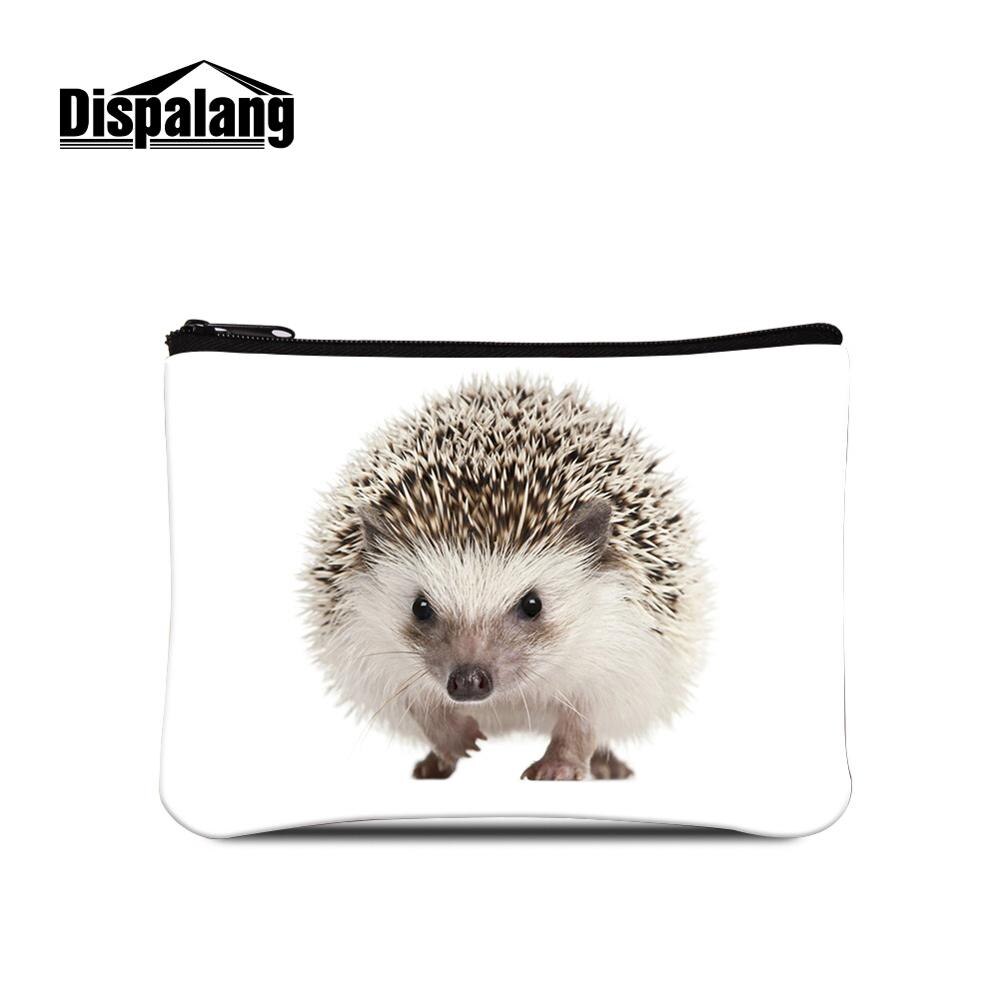 Dispalang Piuttosto Riccio Animale Logo su Del Raccoglitore Mini borsa di Trucco Del Sacchetto Bambini Cambiamento della Tela di canapa Della Borsa Della Moneta per Le Donne Portatile Sacchetto Dei Soldi: Colore rosa