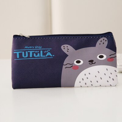 Cartoon Kawaii Vitamins Fruits Pencil Bag Cosmetic Canvas Case School Office Supplies Document Bag File Folder Stationery