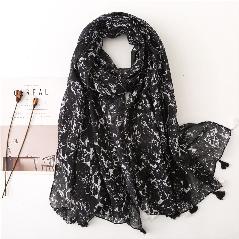 VISROVER-Long foulard en Viscose Shaw | Longue écharpe, imprimé Tropical, pour robe de plage, écharpe d'été pour femmes,