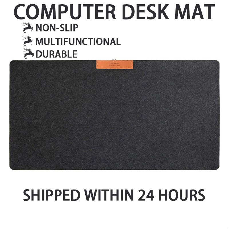 Desk Organizer Computer Bureau Mat Antislip Wolvilt Laptop Kussen Bureau Mat Tafel Toetsenbord Muismat Kantoor bureau Accessoires