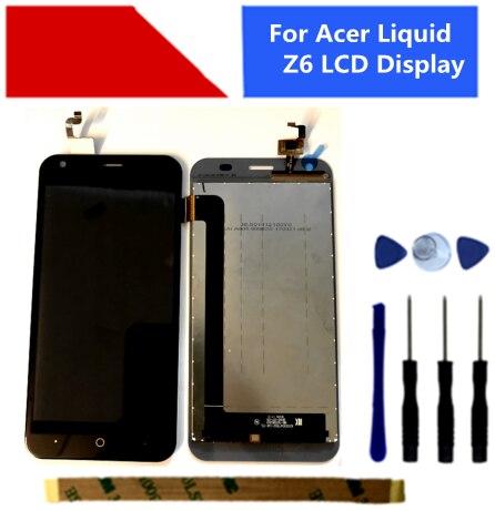Voor Acer Liquid Z6 Lcd Touch Screen Digitizer Sensor Vergadering Compleet Vervanging Lcd Vloeibare Z6 Lcd: Black