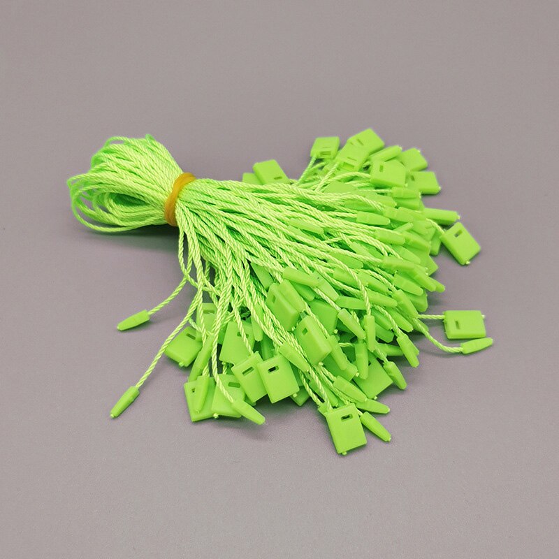 1000pcs Polyester Tag White Beige Black Hang Tag Rope Plastic String Snap Lock Pin Loop Tie Fasteners DIY Clothing Labels: B-2