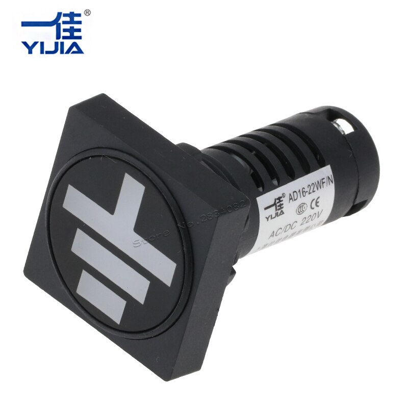 22mm Square Indicator Lights Ground Position Indicator Signal Lamp AD16-22WF/N 12V 24V 36V 48V 110V 220V 380V