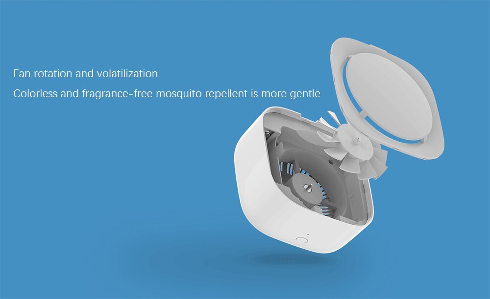 Xiaomi-repelente de mosquitos inteligente 2, repelente de mosquitos no tóxico, recargable por USB, funciona con la aplicación Mijia,