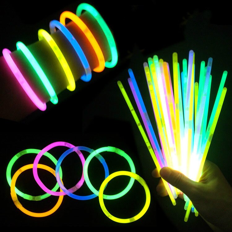 30pcs/lot Glow Sticks Bulk Glowsticks multicolor optional luminous rod luminous bracelet Glow in The Dark Toy