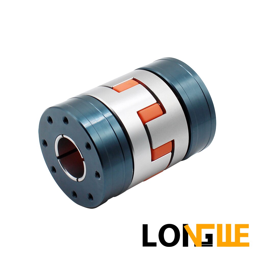 LONGWE High Torque Shaft Coupler 4 Jaw D55L78 Locking Assembly Flexible Plum Coupling for Cynchronous Motors