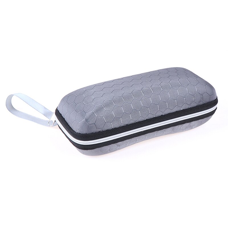 1pcs Eyewear Cases Cover Sunglasses Case Glasses Box With Lanyard Zipper Eyeglass Cases For Men Women: Gray