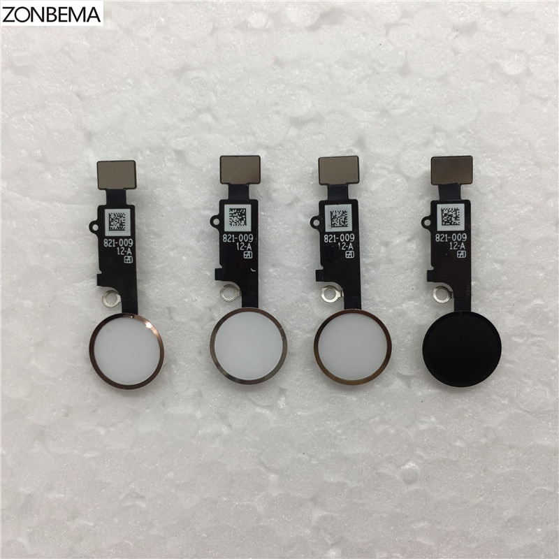 ZONBEMA Home button met Flex Kabel Lint assembly Voor iPhone 7 8 Plus 4.7 "5.5" Vervanging deel