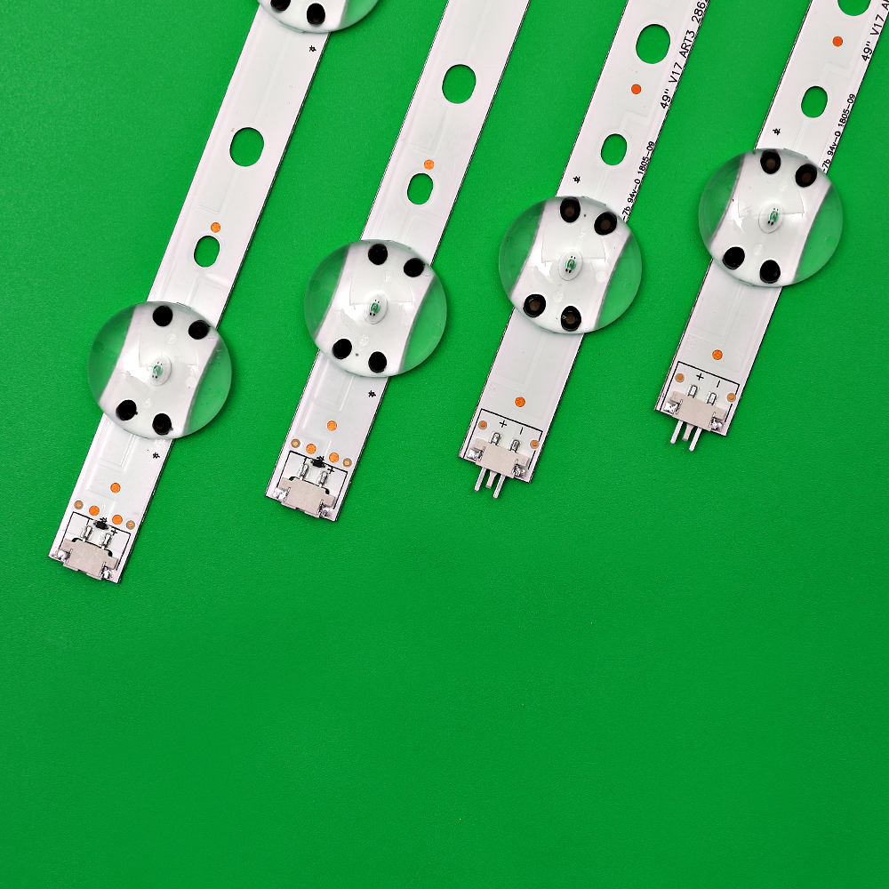 Neue Bausatz 4 Stck LED streifen Für LG 49UV340C 49UJ6565 49UJ670V 49 V17 Kunst3 2862 2863 6916L-2862A 6916L-2863A V1749L1
