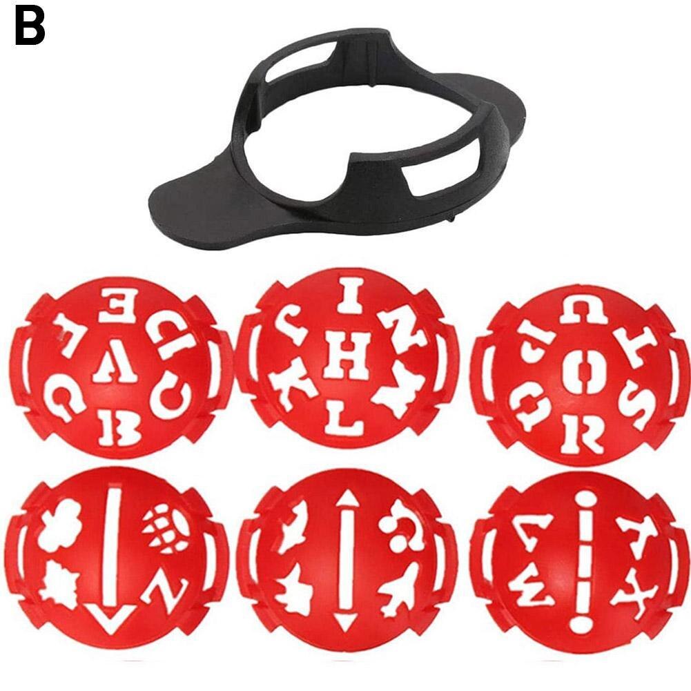 Mark Golf Ball Stencil Monogrammer Marker Template Great Marker Ollow Alphabet Drawing Ball Line Liner Drawing Golf Pen Lin Z9B4: B