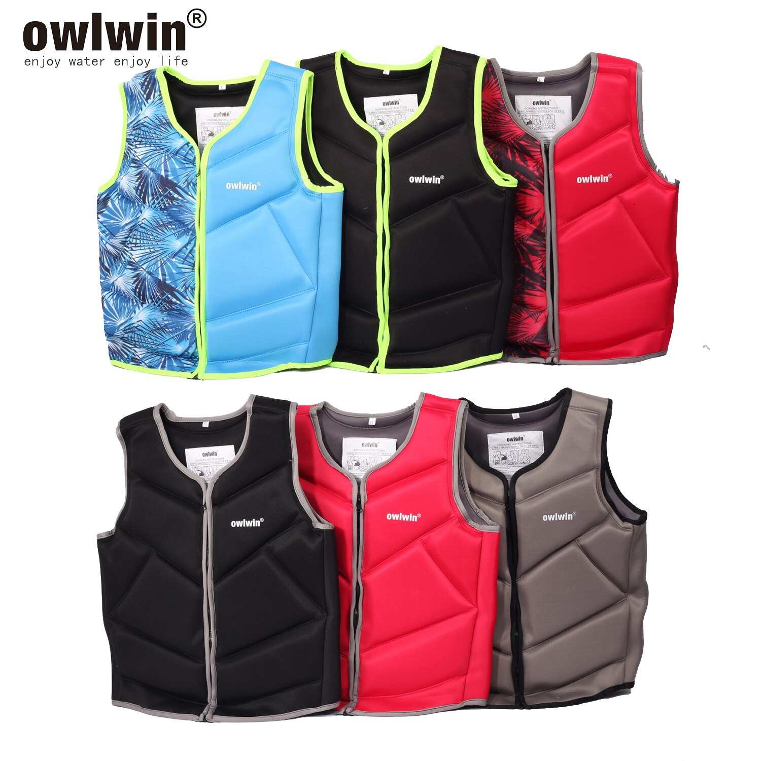 owlwin life jacket the fishing vest water jacket sports adult children life vest clothes swim skating ski rescue boats drifting