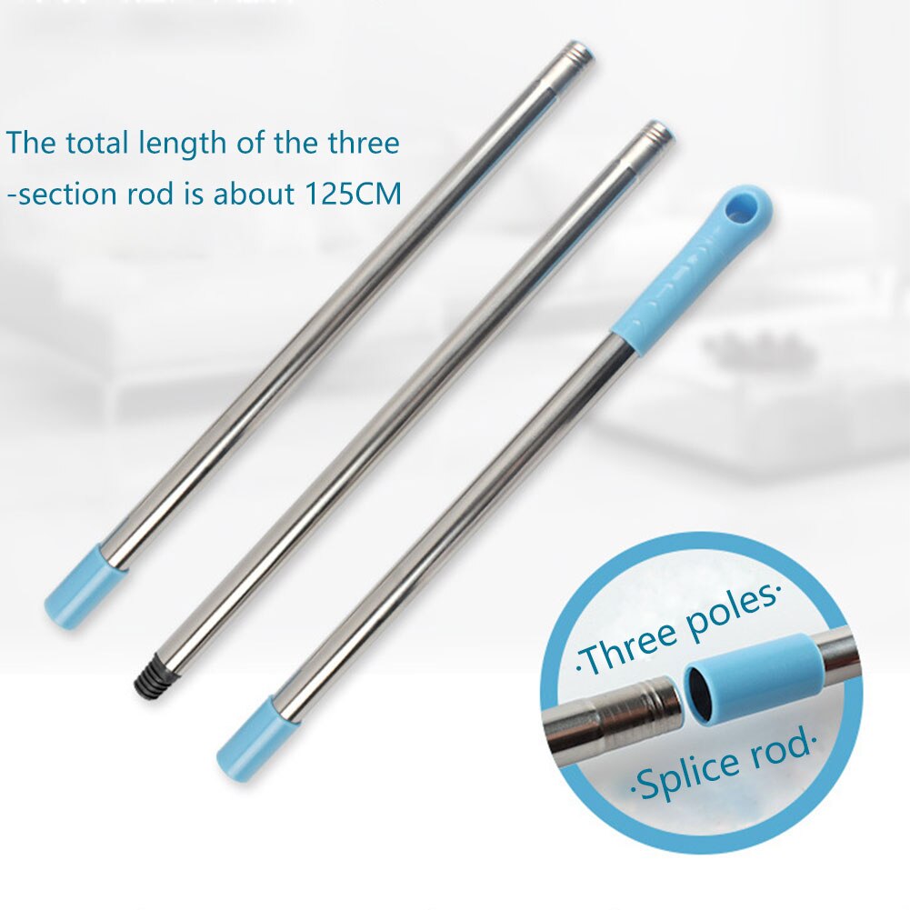 Detachable Lawn Mower Handle Thread Interface Portable Broom Garden Stainless Steel Weeds Snatcher Accessories Mop Rod Home