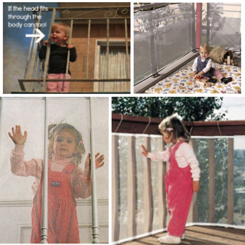 Komende Kinderen Veiligheid Gate Baby Bescherming Veiligheid Trappen Deur Veiligheid Hek Vangnet Voor Balkon
