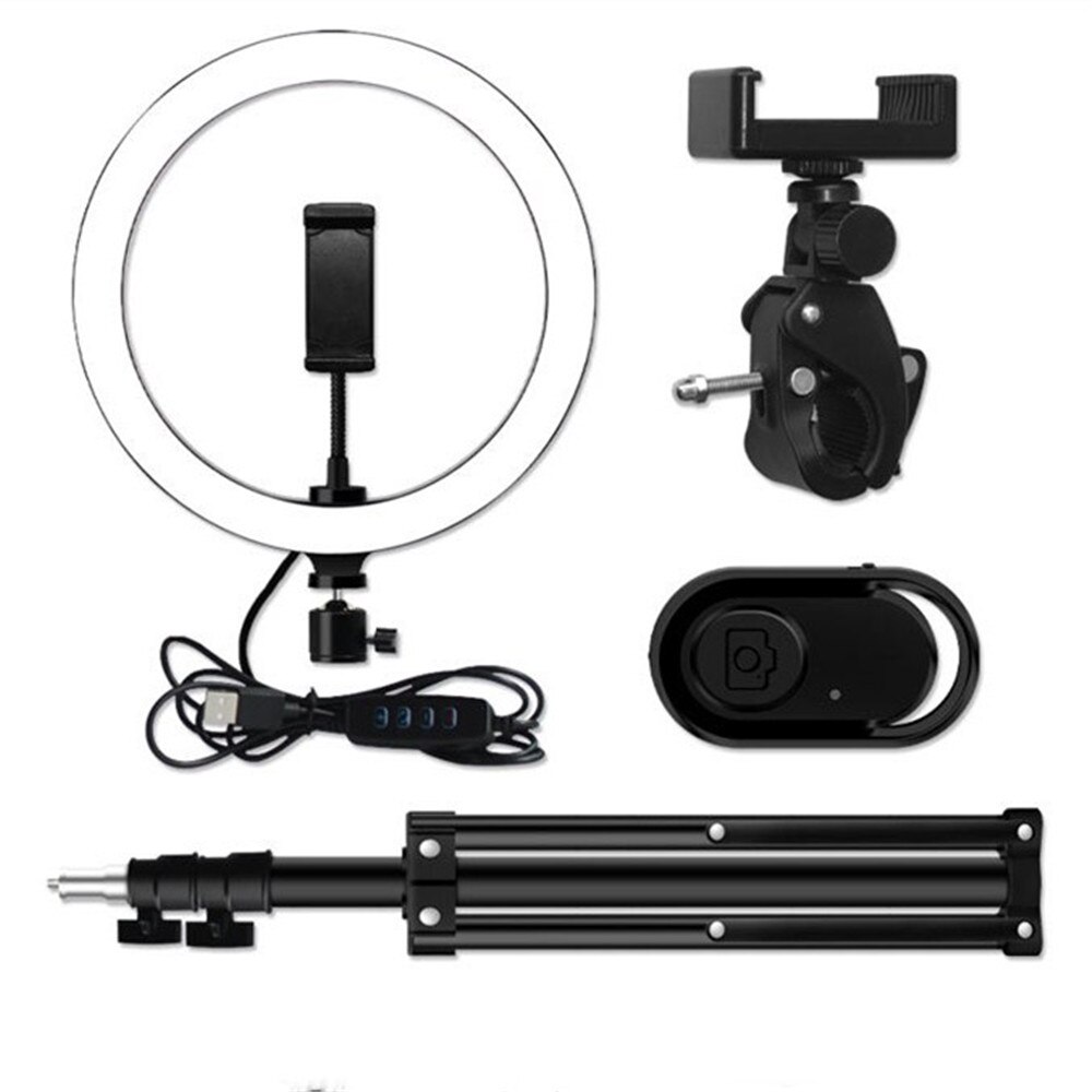Pavimento Photo Studio Selfie Anello di Luce A LED con Supporto Del Telefono Mobile per Youtube Streaming In Diretta di Trucco In Diretta Supporto Mobile Treppiedi